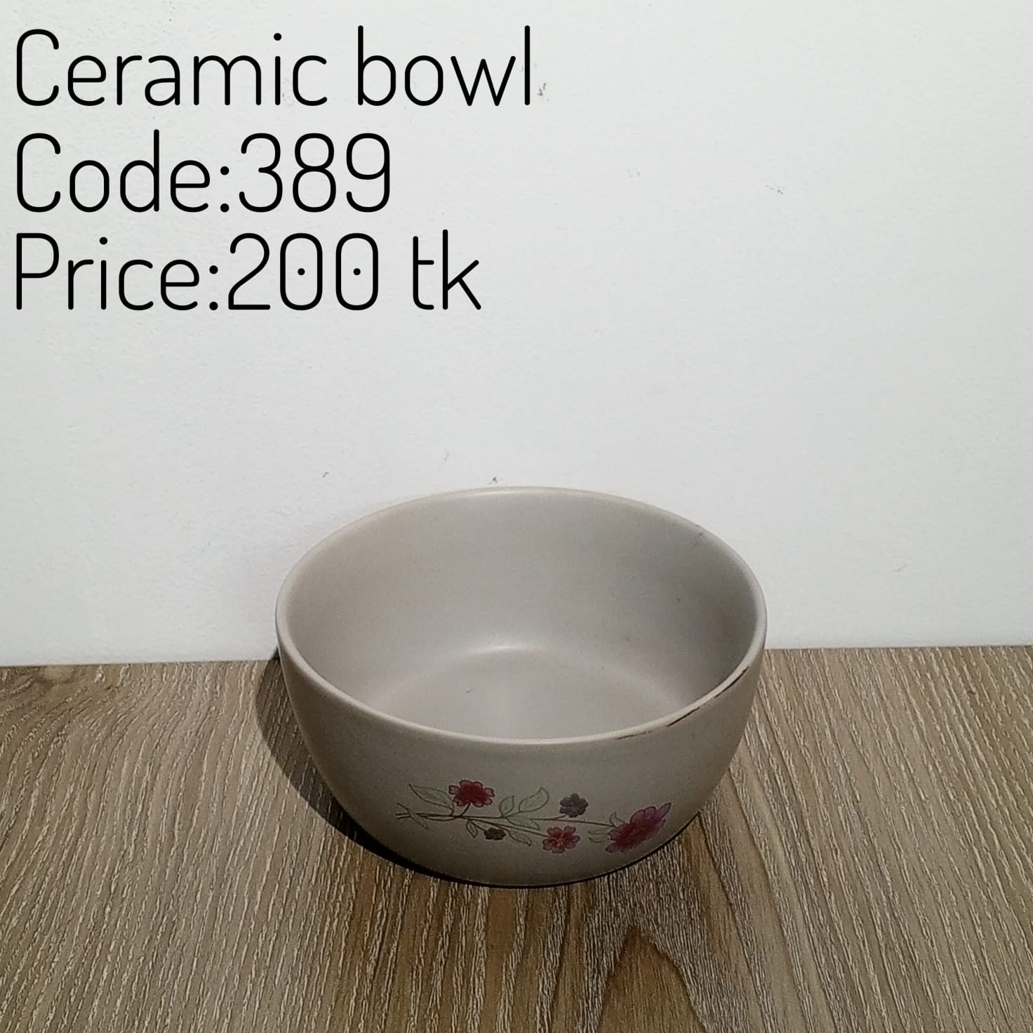 Ceramic Bowl 0389